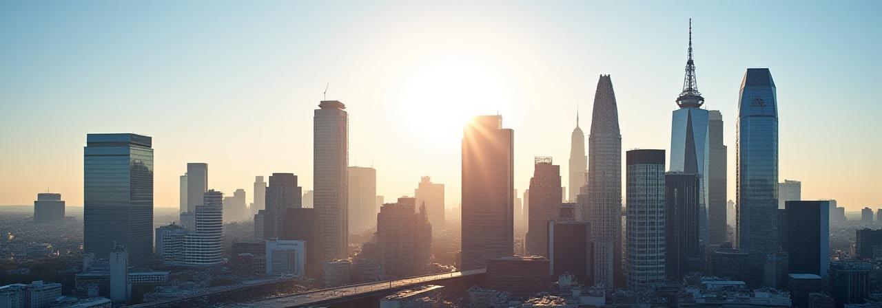 Panoramic view of the City of London legal district